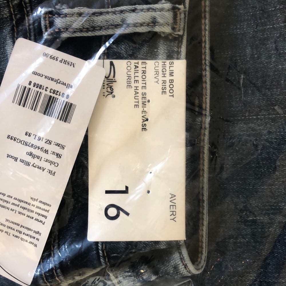Brand New Silver Jeans, Avery, 16